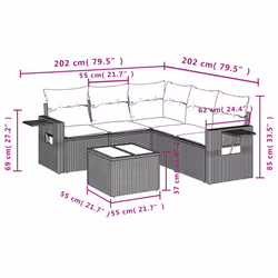 VidaXL 3252496 set mobili da esterno