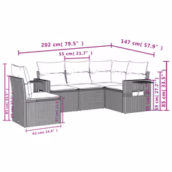 VidaXL 3252510 set mobili da esterno
