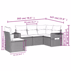 VidaXL 3252516 set mobili da esterno