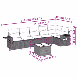 VidaXL 3252540 set mobili da esterno