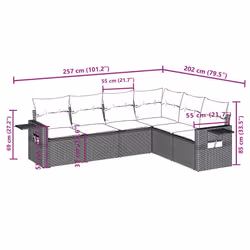 VidaXL 3252545 set mobili da esterno