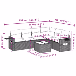VidaXL 3252546 set mobili da esterno