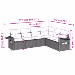 VidaXL 3252550 set mobili da esterno