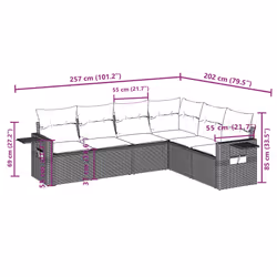 VidaXL 3252552 set mobili da esterno