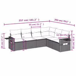 VidaXL 3252560 set mobili da esterno
