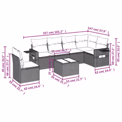 VidaXL 3252565 set mobili da esterno