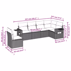 VidaXL 3252570 set mobili da esterno