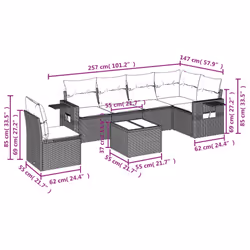 VidaXL 3252575 set mobili da esterno