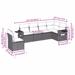 VidaXL 3252580 set mobili da esterno