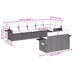 VidaXL 3252766 set mobili da esterno