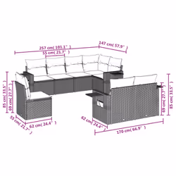 VidaXL 3252777 set mobili da esterno