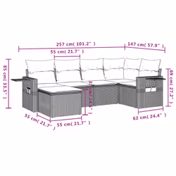 VidaXL 3252799 set mobili da esterno - Vista aggiuntiva 3