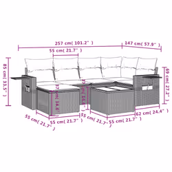 VidaXL 3252805 set mobili da esterno
