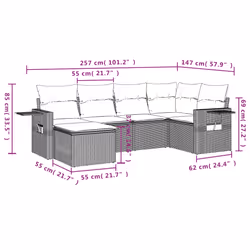 VidaXL 3252810 set mobili da esterno - Vista aggiuntiva 3