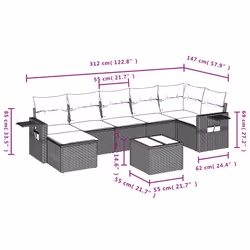 VidaXL 3252820 set mobili da esterno - Vista aggiuntiva 3