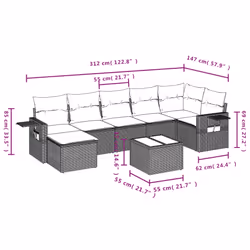 VidaXL 3252825 set mobili da esterno - Vista aggiuntiva 3