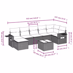VidaXL 3252830 set mobili da esterno