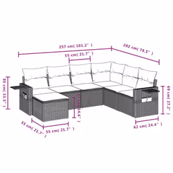 VidaXL 3252840 set mobili da esterno