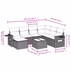 VidaXL 3252850 set mobili da esterno - Vista aggiuntiva 3
