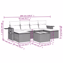 VidaXL 3252856 set mobili da esterno