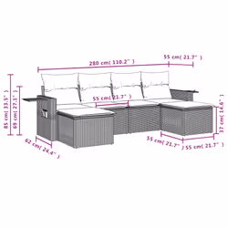 VidaXL 3252870 set mobili da esterno