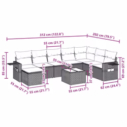 VidaXL 3252909 set mobili da esterno - Vista aggiuntiva 3