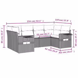 VidaXL 3252912 set mobili da esterno