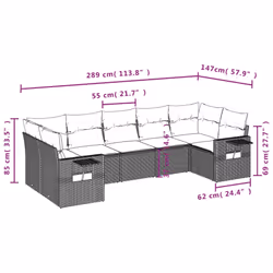 VidaXL 3252927 set mobili da esterno