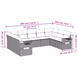 VidaXL 3252932 set mobili da esterno
