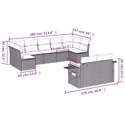 VidaXL 3252960 set mobili da esterno