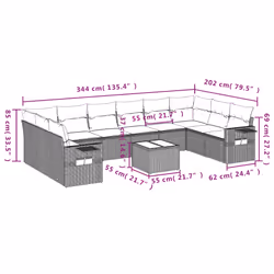 VidaXL 3253006 set mobili da esterno