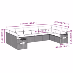 VidaXL 3253007 set mobili da esterno