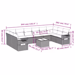 VidaXL 3253015 set mobili da esterno