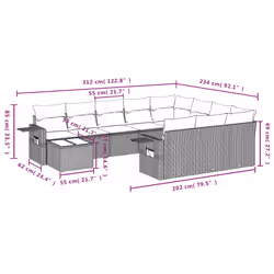 VidaXL 3253063 set mobili da esterno