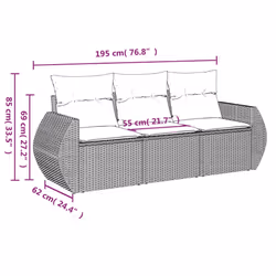VidaXL 3253397 set mobili da esterno