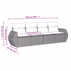 VidaXL 3253425 set mobili da esterno