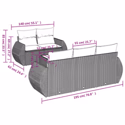 VidaXL 3253436 set mobili da esterno