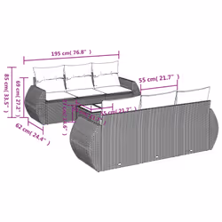 VidaXL 3253445 set mobili da esterno