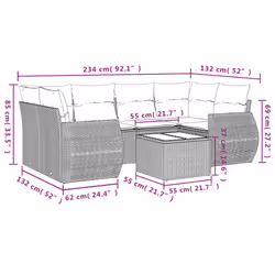 VidaXL 3253460 set mobili da esterno