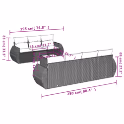 VidaXL 3253466 set mobili da esterno