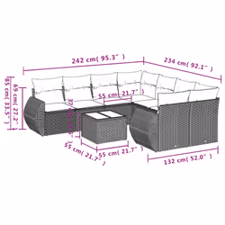VidaXL 3253496 set mobili da esterno