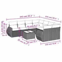 VidaXL 3253499 set mobili da esterno - Vista aggiuntiva 3