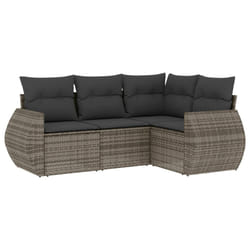 VidaXL 3253647 set mobili da esterno Grigio scuro