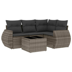 VidaXL 3253657 set mobili da esterno Grigio scuro
