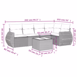 VidaXL 3253662 set mobili da esterno - Vista aggiuntiva 3