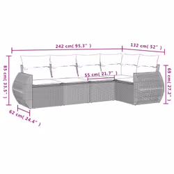 VidaXL 3253665 set mobili da esterno