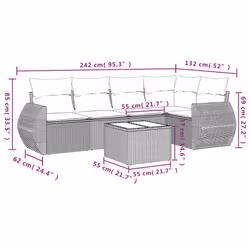 VidaXL 3253676 set mobili da esterno