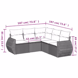VidaXL 3253683 set mobili da esterno - Vista aggiuntiva 3