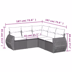 VidaXL 3253686 set mobili da esterno