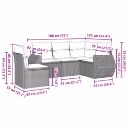VidaXL 3253709 set mobili da esterno - Vista aggiuntiva 3